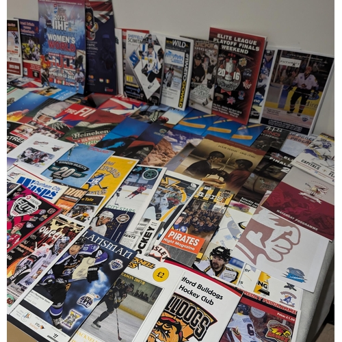 66 - Hockey UK - Large Quantity Ice Hockey Programmes Multiple Decades