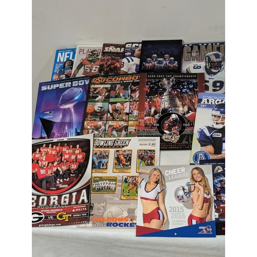 70 - American Football - Superbowl Programmes Etc Plus Signed Cheerleader Calendar