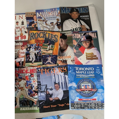 71 - American Baseball - Programmes Large Quantity