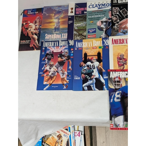 74 - Vintage American Football - Programmes 50s Onwards Mostly 70/80s