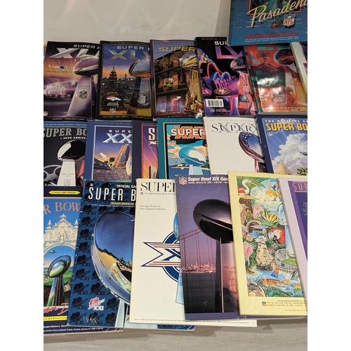 76 - Large Bundle Superbowl Programmes 70s/80s Good Bundle