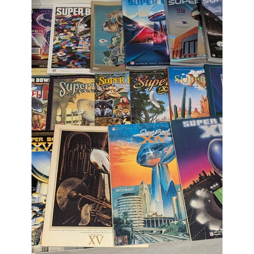 76 - Large Bundle Superbowl Programmes 70s/80s Good Bundle