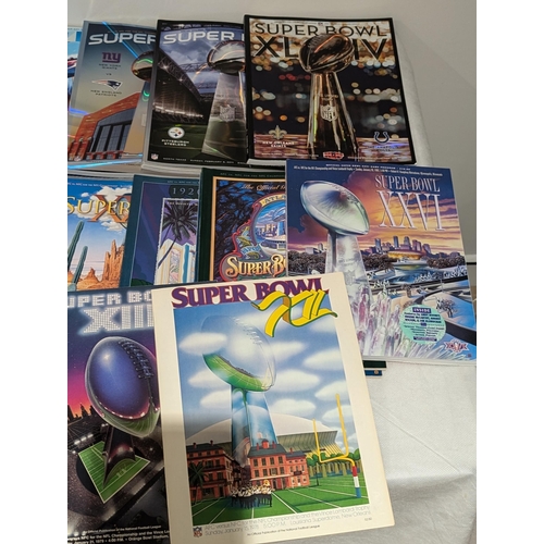 76 - Large Bundle Superbowl Programmes 70s/80s Good Bundle