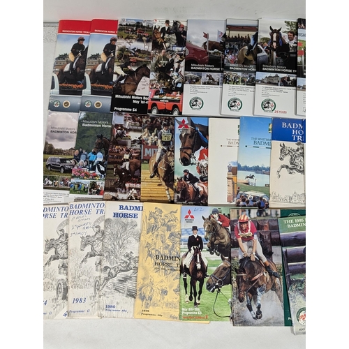 79 - Badminton Horse Trials Programmes - Various Decades