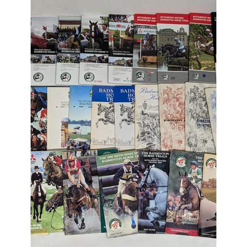 79 - Badminton Horse Trials Programmes - Various Decades