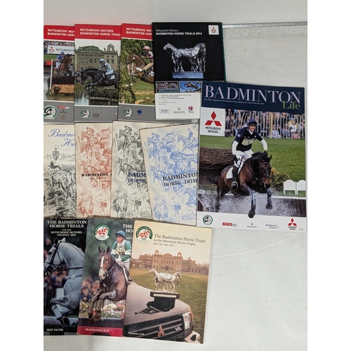 79 - Badminton Horse Trials Programmes - Various Decades