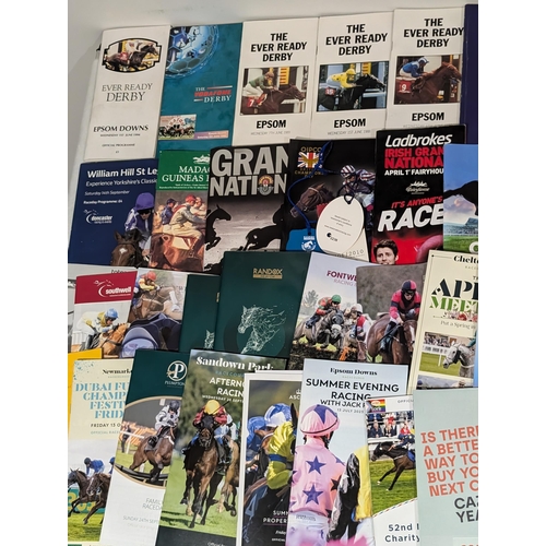 82 - Horse Racing - Large Bundle Horse Racing Programmes - Derby Days Etc