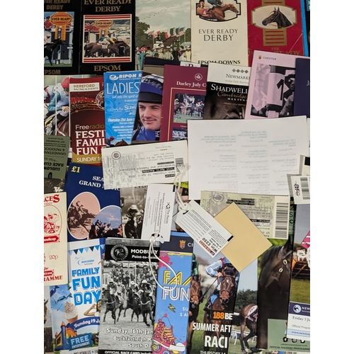 82 - Horse Racing - Large Bundle Horse Racing Programmes - Derby Days Etc