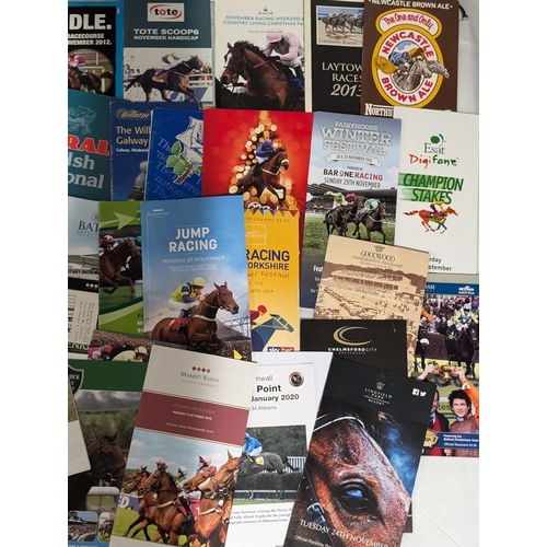 82 - Horse Racing - Large Bundle Horse Racing Programmes - Derby Days Etc