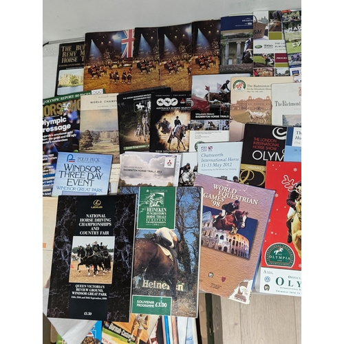 83 - Good Bundle Vintage Equestrian Programmes - Some Nice Unusual Examples