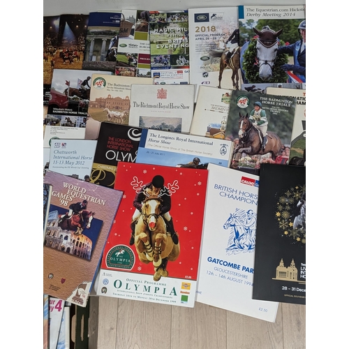 83 - Good Bundle Vintage Equestrian Programmes - Some Nice Unusual Examples