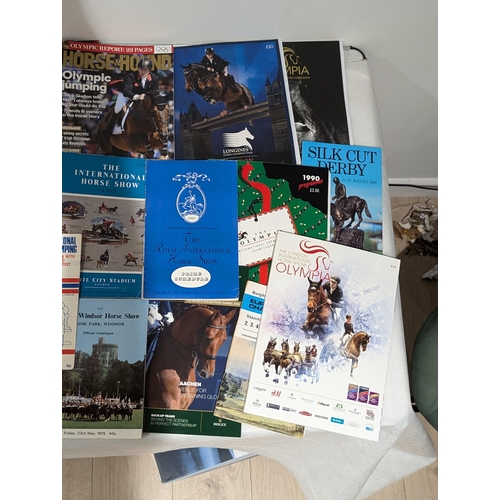 83 - Good Bundle Vintage Equestrian Programmes - Some Nice Unusual Examples