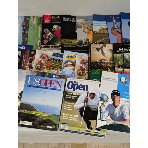 84 - Golf Interest - Various programmes Spanning Several Decades Some Signed