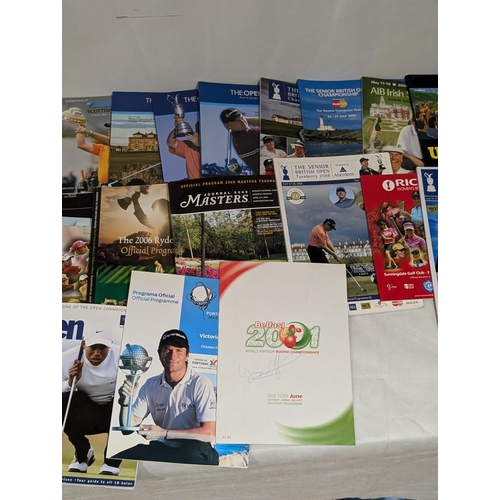 84 - Golf Interest - Various programmes Spanning Several Decades Some Signed