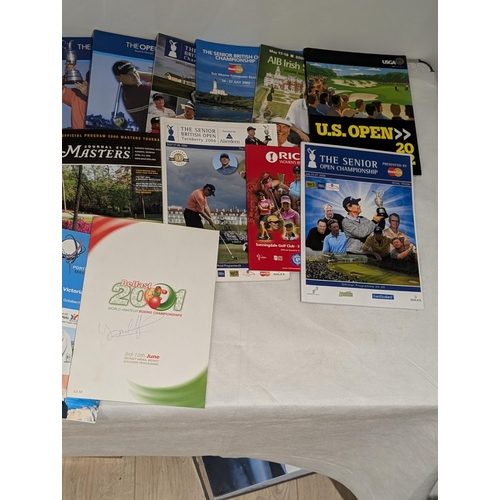 84 - Golf Interest - Various programmes Spanning Several Decades Some Signed