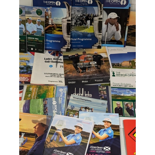 86 - Golf - Good Bundle Golf Programmes Several Spanning Several Decades - Ryder Cup Etc