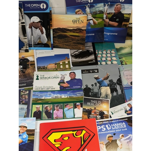 86 - Golf - Good Bundle Golf Programmes Several Spanning Several Decades - Ryder Cup Etc