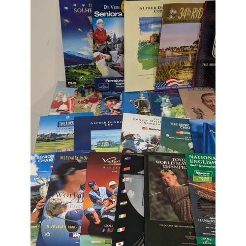 87 - Golf - Good Bundle Spanning Multiple Decades - Programmes Including Signed Second Commonwealth Golf ... 