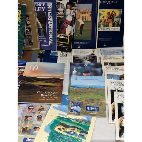 87 - Golf - Good Bundle Spanning Multiple Decades - Programmes Including Signed Second Commonwealth Golf ... 