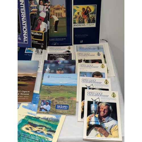 87 - Golf - Good Bundle Spanning Multiple Decades - Programmes Including Signed Second Commonwealth Golf ... 