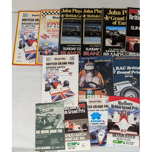 89 - F1 Brands Hatch Programme Bundle - Vintage