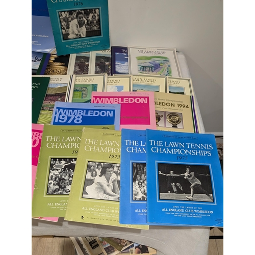 93 - Wimbledon - 1970s-Now Programmes Including Small Amount 40s-50s