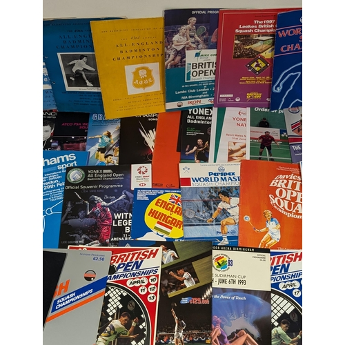 94 - Various Racket Sports - Badminton, Ping Pong, Squash Etc, Some 1950s