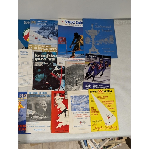 98 - Ski Jumping / Figure Skating, Good Selection Programmes some Rare 40s/50s