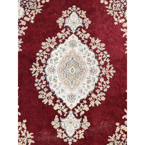 29 - Area Rug - Burgundy Ground Crossley Rugs 160cm