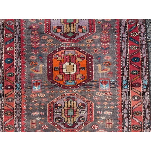 40 - Persian Wool Rug On Pink / Red Ground With Excellent Hand Knotted Design Throughout 110x200cm Appx