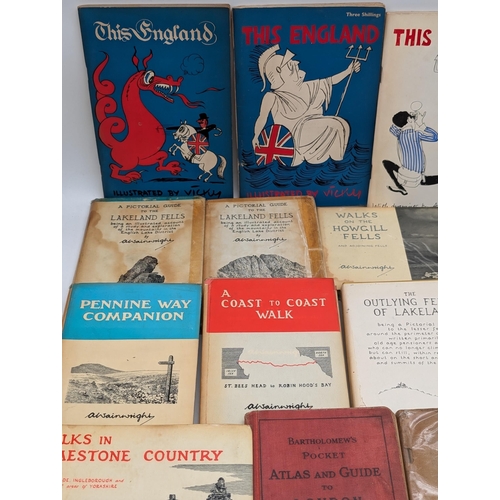 54 - Bundle Vintage Books, Lakeland Fells This England Etc