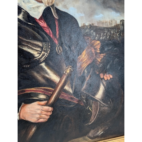 71 - Impressive Oil on Canvas In Style of Cromwell , Backstory - Painted on Behalf of a Member of the Sea... 