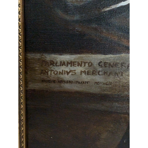 71 - Impressive Oil on Canvas In Style of Cromwell , Backstory - Painted on Behalf of a Member of the Sea... 