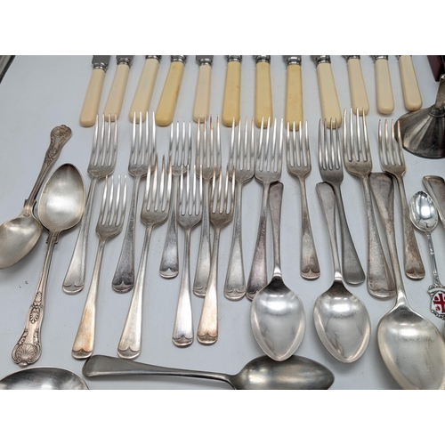 116 - Quantity Of Plated Ware and Cutlery Good Amount of A1 Plate De Mont Forte Inclunding 1 Silver Spoon.... 