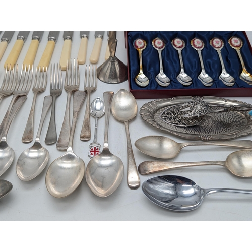 116 - Quantity Of Plated Ware and Cutlery Good Amount of A1 Plate De Mont Forte Inclunding 1 Silver Spoon.... 