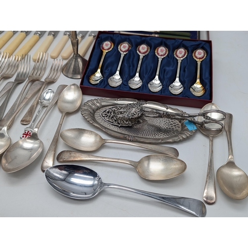 116 - Quantity Of Plated Ware and Cutlery Good Amount of A1 Plate De Mont Forte Inclunding 1 Silver Spoon.... 