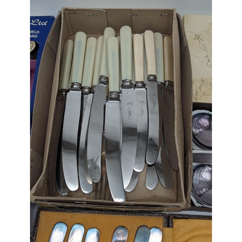 120 - Quantity of Cutlery some Silver Plated and some Stainless Steel.