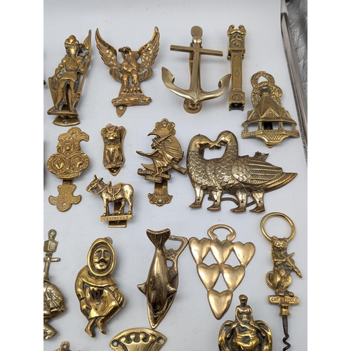 124 - Large Collection Mostly Brass Door Knockers, Heavy Quality Bundle