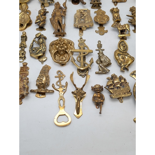 124 - Large Collection Mostly Brass Door Knockers, Heavy Quality Bundle