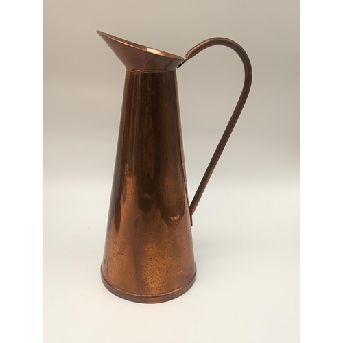 129 - Copper Jug / Ewer Trio - Nice Condition Throughout 8