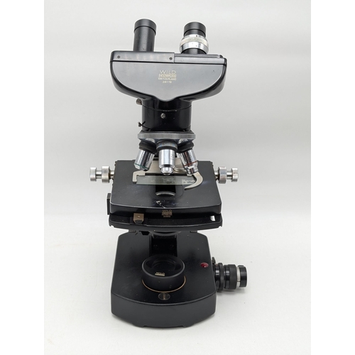 135 - Wild Heerbrug Binocular Microscope