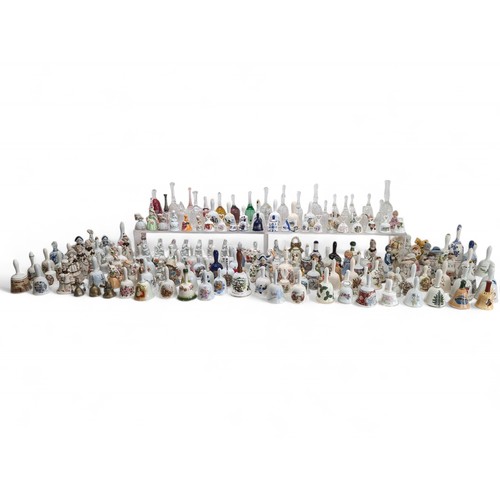 145 - # ALL PROCEEDS TO CHARITY # 207 Huge Bundle Collectable Bells - Ceramic - Crystal - Glass - Delft, L... 