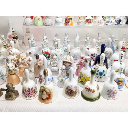 145 - # ALL PROCEEDS TO CHARITY # 207 Huge Bundle Collectable Bells - Ceramic - Crystal - Glass - Delft, L... 