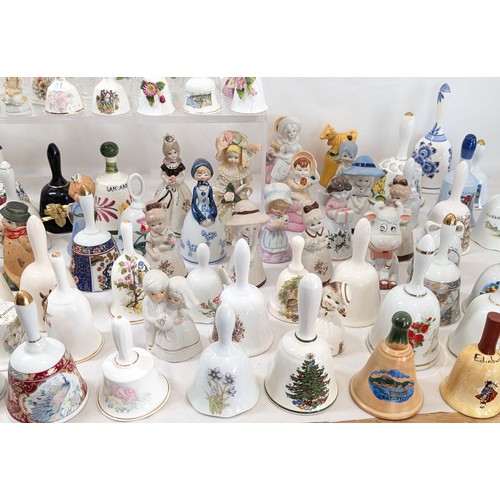 145 - # ALL PROCEEDS TO CHARITY # 207 Huge Bundle Collectable Bells - Ceramic - Crystal - Glass - Delft, L... 