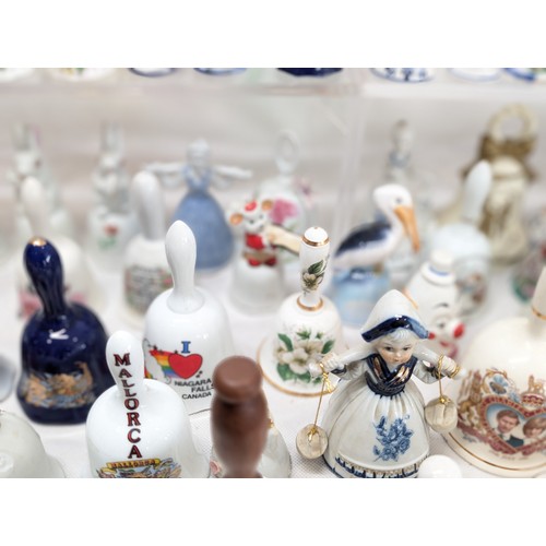 145 - # ALL PROCEEDS TO CHARITY # 207 Huge Bundle Collectable Bells - Ceramic - Crystal - Glass - Delft, L... 