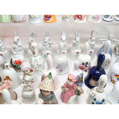 145 - # ALL PROCEEDS TO CHARITY # 207 Huge Bundle Collectable Bells - Ceramic - Crystal - Glass - Delft, L... 