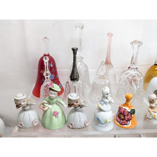 145 - # ALL PROCEEDS TO CHARITY # 207 Huge Bundle Collectable Bells - Ceramic - Crystal - Glass - Delft, L... 