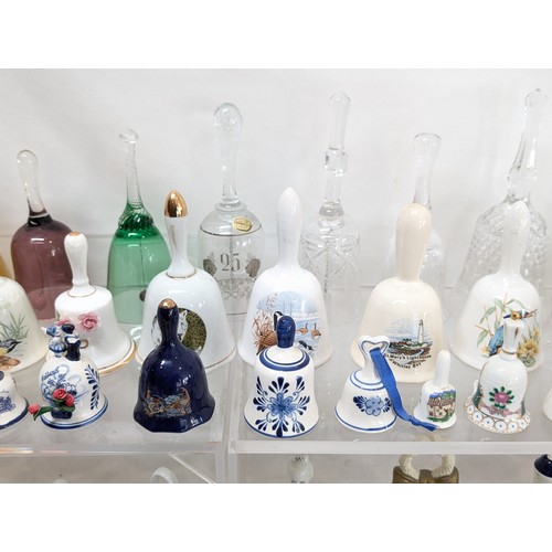 145 - # ALL PROCEEDS TO CHARITY # 207 Huge Bundle Collectable Bells - Ceramic - Crystal - Glass - Delft, L... 