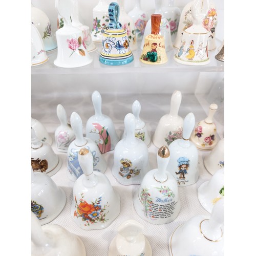 146 - # ALL PROCEEDS TO CHARITY # 270 Huge Bundle Collectable Bells - Ceramic - Crystal - Glass - Delft, L... 