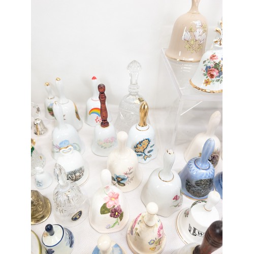 146 - # ALL PROCEEDS TO CHARITY # 270 Huge Bundle Collectable Bells - Ceramic - Crystal - Glass - Delft, L... 